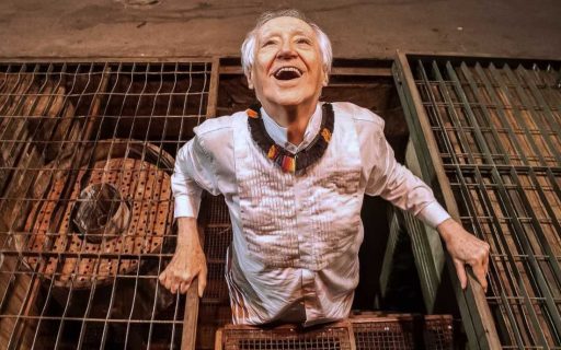 Zé Celso no Teatro Oficina em 2017 (Foto: Lilo Clareto)