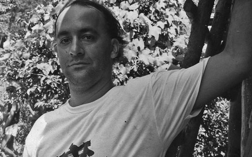 Daniel Brazil, em 1981, na antiga Veterinária, em frente à ECA (foto: Esdras Martins)