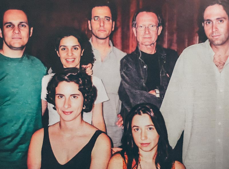 Carlos Pinto, Tata Amaral, Roberto Moreira, Jean-Claude Bernardet, Rubens Rewald, Sabina Anzuategui e Rossana Foglia em encontro no ABC em 2003 do Nudrama (Núcleo de Dramaturgia Audiovisual) da ECA